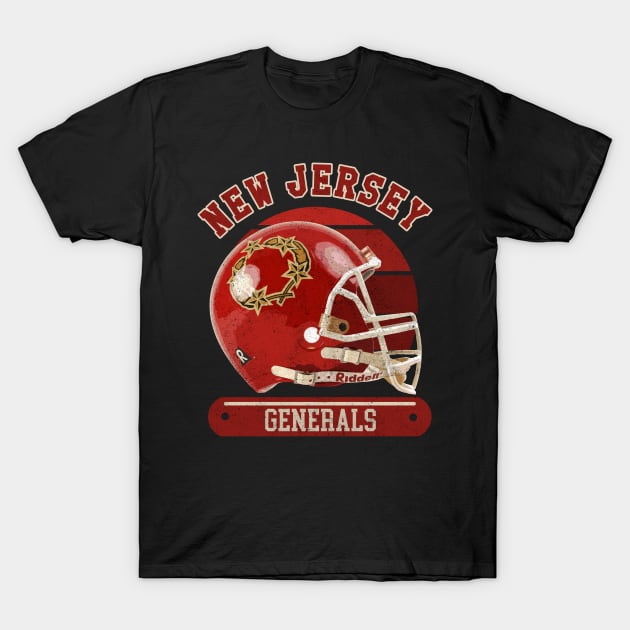 New Jersey Generals Helmet T-Shirt by Nwebube parody design